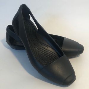 Crocs 9W Sienna Flat - Black - New with Tags
